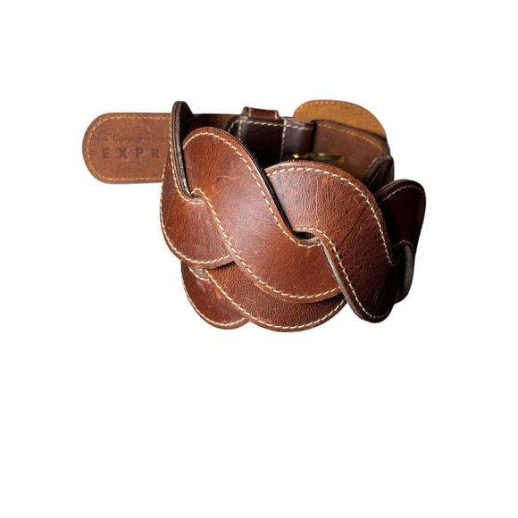 Vintage Express Small Leather Brown Belt - Picture 5 of 8